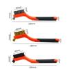 Drahtbürsten-Set Nylon/Messing/Edelstahlborsten mit gebogenem Griff für Rost-, Schmutz- und Farbentfernung Tiefenreinigung