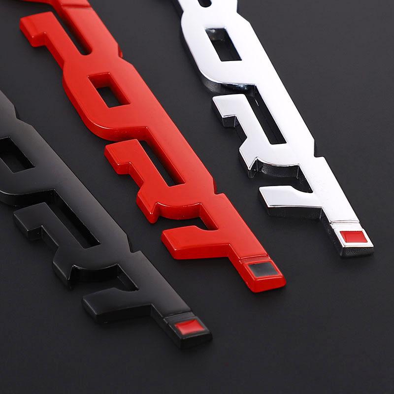 3D Metal Sport Car Side & Tail Sticker - SPORT Design