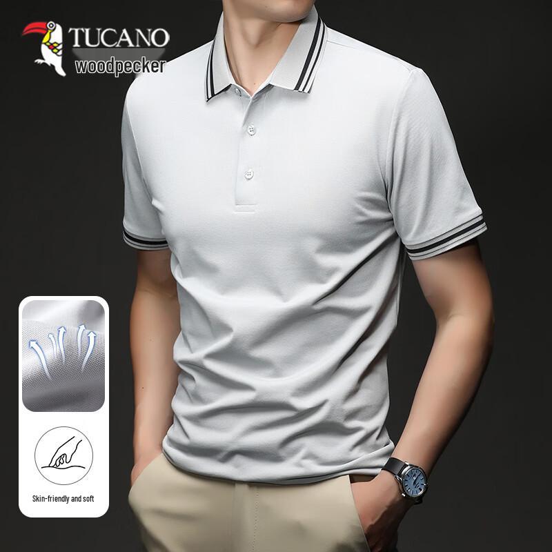 TUCANO Men s Ice Silk Short Sleeve Polo Shirt 56