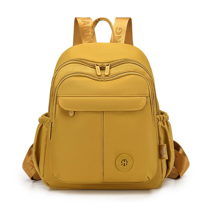Schoolbag Ladies Casual Versatile Small Backpack 1011 New Solid Color Simple and Lightweight Travel Commuter Student Practical School Bag
