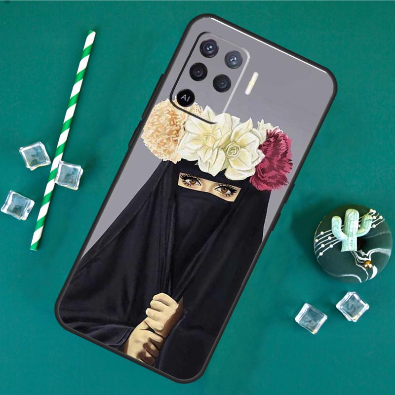 

Islamic Arabic Hijab Girl Phone Case For Oppo A18 A38 A58 A78 A98 A40 A60 A80 A91 A15 A17 A74 A94 A54 A57S A16 A76 A96 OPPO A54 4G