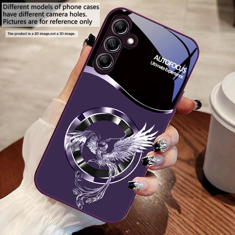 Handsome Pink Phoenix For Samsung A73 72 71 A70 56 55 54 A53 52 51 A50 42 A35 A34 33 32 31 26 25 24 23 22 30 glass phone case