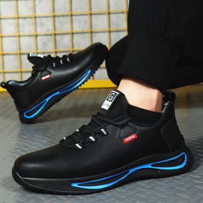 Arbeitssneaker Herren Sicherheitsschuhe Bau Stahlkappe Arbeitschuhe Schwarz Herren Sicherheitsstiefel Antistatisch Winter Schutz-Sneaker