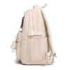 Large Capacity Student Schoolbag Women's Solid Color Backpack Multi-Compartment Wear-Resistant Backpack