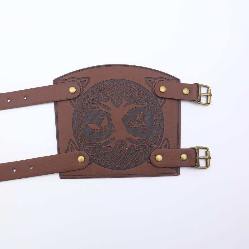 Bărbați Medieval Cosplay Armură din Piele PU Mănuși Manșete cu Șireturi Viking Pirat Cavaler Mănușă Brățară Brățară Accesorii Steam Punk