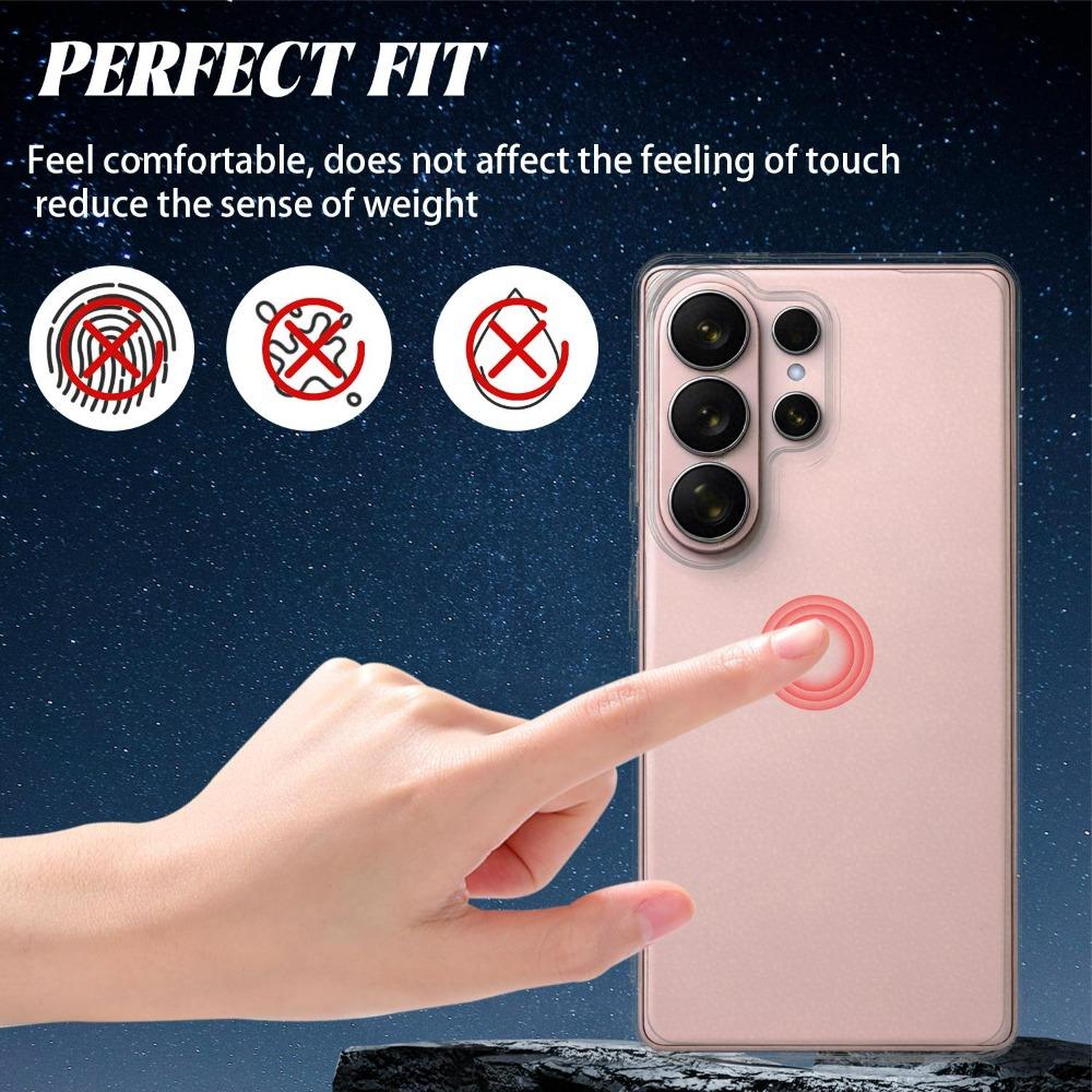 Soft Transparent Phone Back Cover for Samsung Galaxy S26 S26Plus S26Ultra Shockproof Protection Clear TPU Case for Galaxy S26
