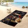 Asciugamano da Spiaggia Personalizzato Guns N’ Roses, Stampa il Tuo Nome Testo Asciugamano Leggero Assorbente per Nuoto Viaggio