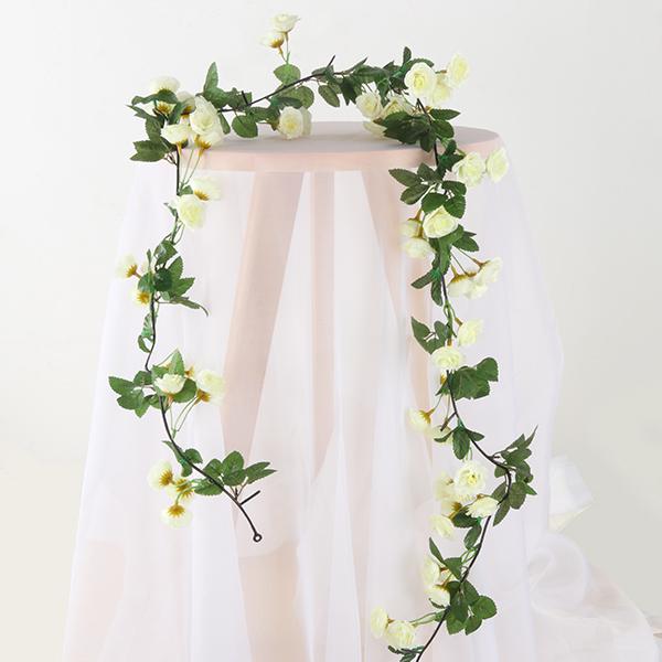 Artificial Rose Garland for Wall Hanging and Indoor Decor