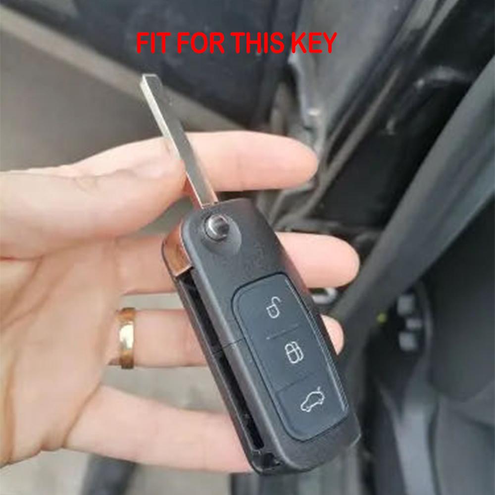 Silicone Car Key Case Cover Key Holder For Ford Focus Mk2 C Max S-Max Ecosport Fusion Fiesta Mk7 Cowgar Mondeo 2 Mustang Mach