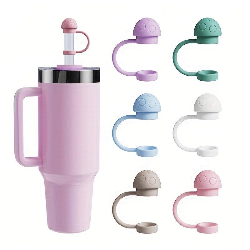 

6 Silicone Straw Caps, Suitable for 30/40 Ounce Insulated Cups and Hot Water Bottles, Dustproof and Easy To Clean