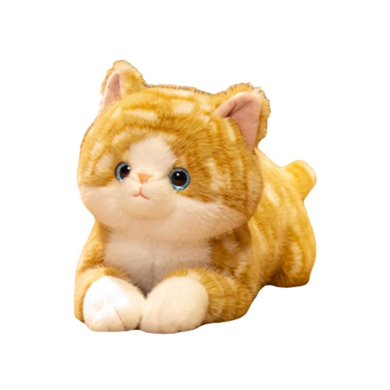 Dudu Pose Three-cat Cat Plush Toy Cute Striped Cat Home Decoration Children's Doll Birthday Gift
