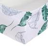King Size Flat Bedsheet with 2 Pillow Cases | 180 TC | 100% Cotton | Washing Machine Washable | 90 x 108 Inches | Floral Design (Green)