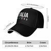 White Italy Flag Milano Milan Letters Pool Party Baseball Caps Women Printing Female Beach Golf Hat Snapback Cap