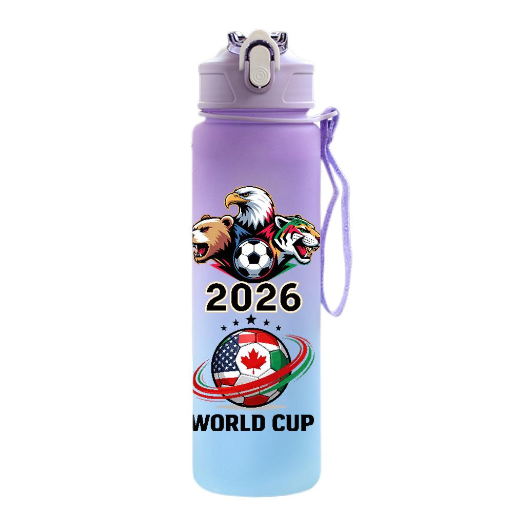 

2026 FIFA World Cup Water Cup Large Capacity Outdoor Portable Rope Drinking Bottle Gift for Boys and Girls Football Fan Water Bottle