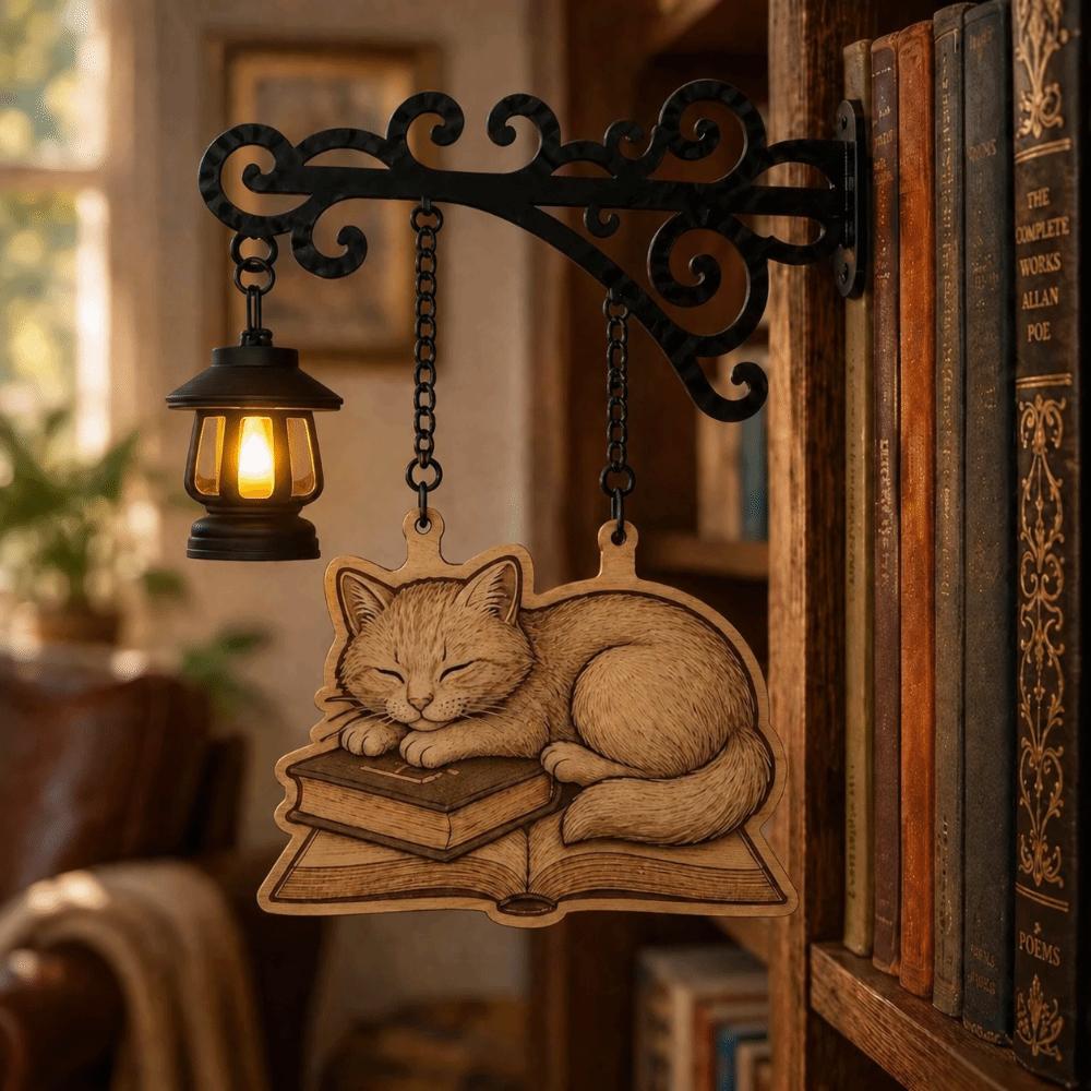 Miniature Library Lantern Warm Glow Bookcase Lamp Ghost Bookshelf Lighting Bookshelf