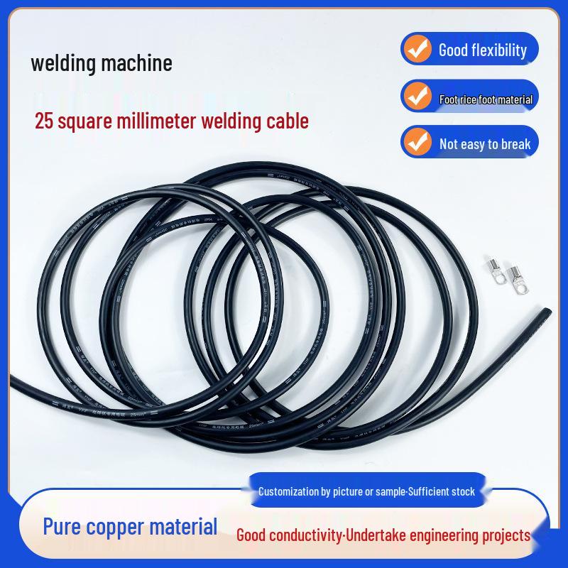 70mm² Copper Core Rubber Sheath Welding Cable, Universal for Welding Machines, Full Meter.