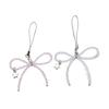 Beaded Bowknot Star Charm Pendant Chain Phone Straps Pocket Keychain Strap