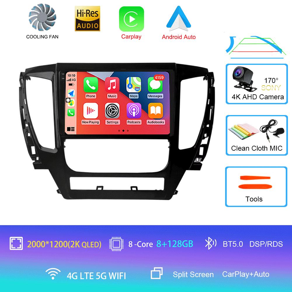 For Mitsubishi Pajero Montero Sport 3 2015-2021 Car Multimedia Radio GPS DPS IPS CarPlay 360 Panoramic Optical Android 14