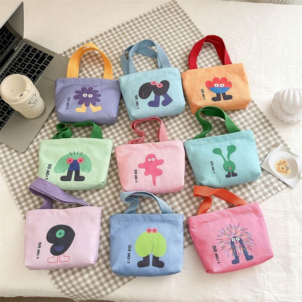 Small Bags Canvas Bag Korean Style Lunch Bag Cute Tote Bag