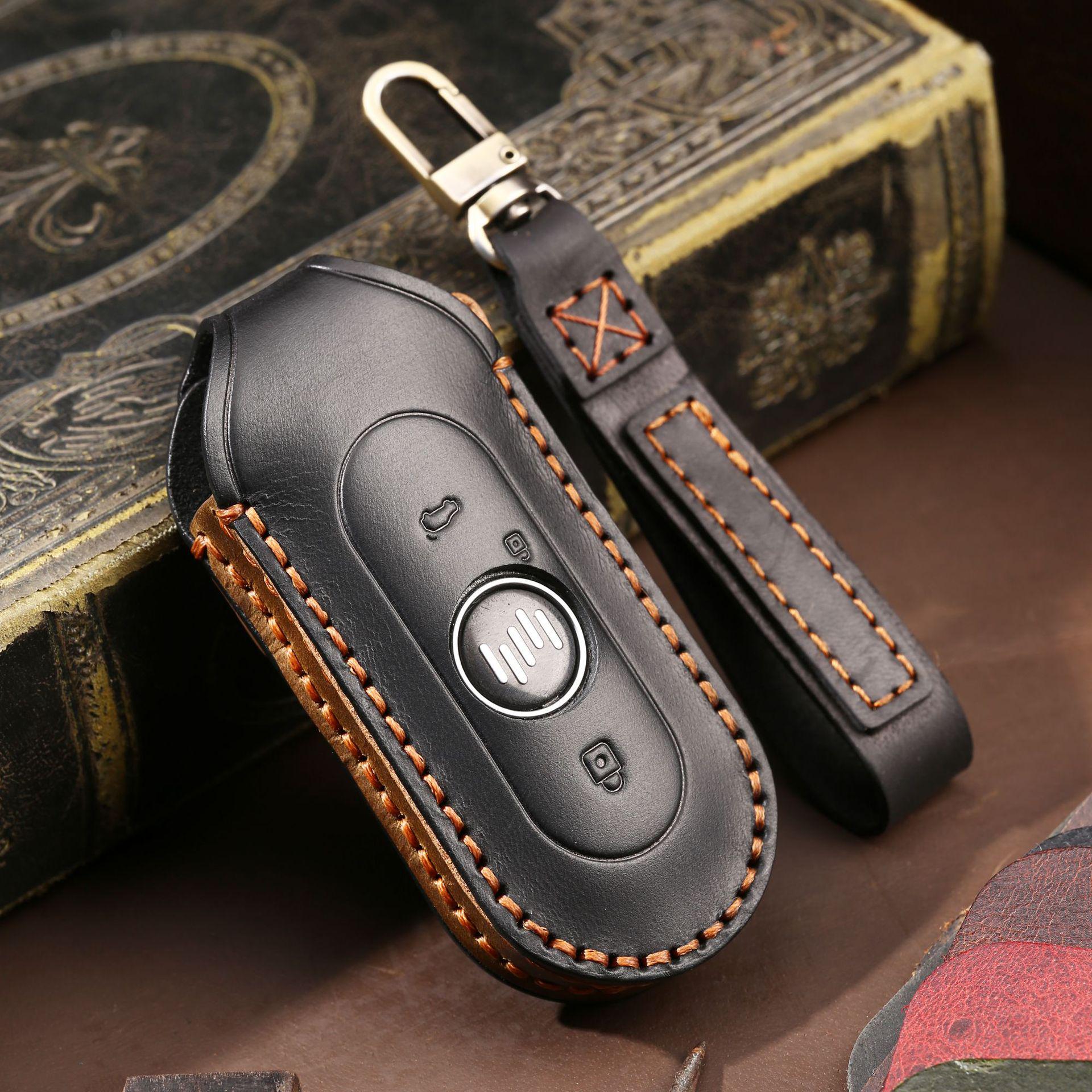 

2021 Weimar EX5 & EX6 Genuine Leather Handmade Car Key Cover