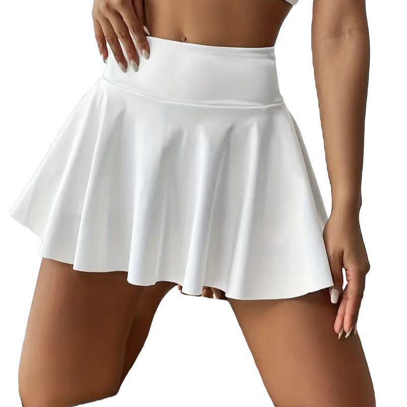 Women's Versatile Summer Casual Skirt: Age-Reducing, Waist-Gathering, Pocketed Lazy Style