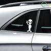 Alien Peace Sign Vinyl Decal Car Stickers for Window Body Styling Durable Decoration Automotive Trucks Laptop Moto Vinyl Decals
