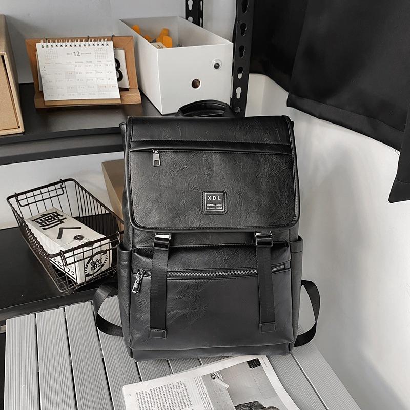 Двухлямочная сумка, Мужская дорожная сумка большой емкости, Модный и трендовый корейский стиль, Школьный рюкзак для старшеклассника, Рюкзак для компьютера