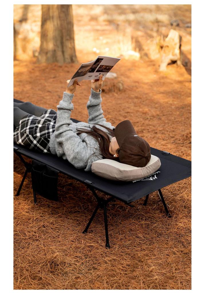 Tragbares faltbares Campingbett für Outdoor-Abenteuer