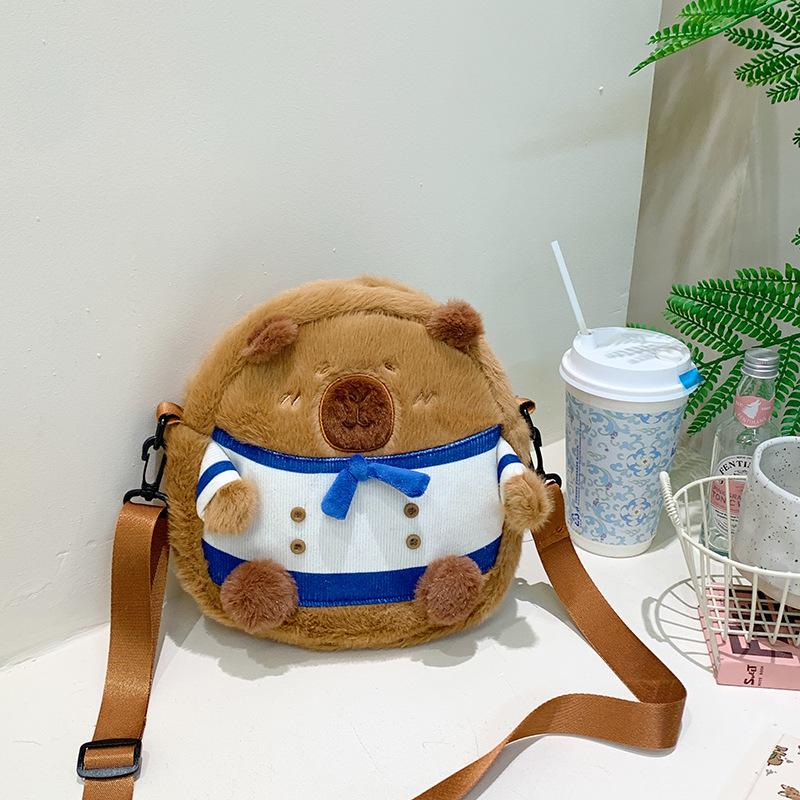 

Высококачественный милый детский рюкзак плюшевая сумка мультяшная кукла сумка для хранения новая креативная сумка-мессенджер сумка коричневый