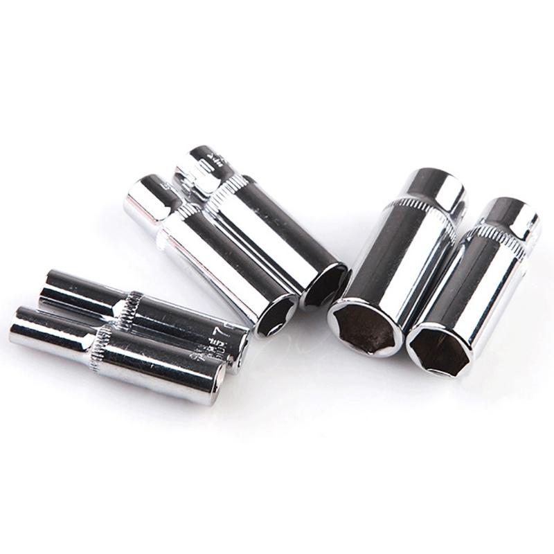 11-tlg. Steckschlüsselsatz 1/4 Zoll 6,35 mm Antrieb, Sechskant-Ratschenschlüssel, Innensechskantkopf, langer Schlüssel, Steckschlüsselgelenk, Handwerkzeug-Reparatur