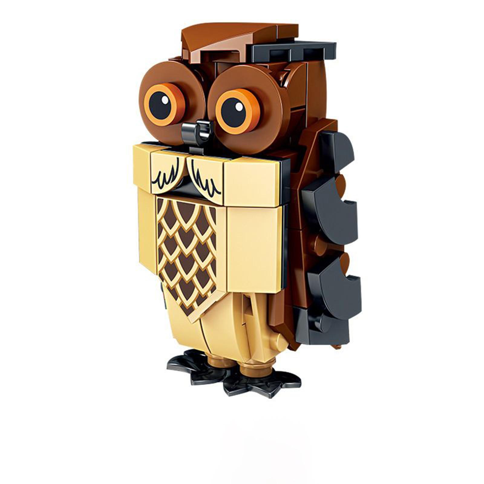 

Cute Animal Owl Building Juggle Children s Toy One Size коричневий