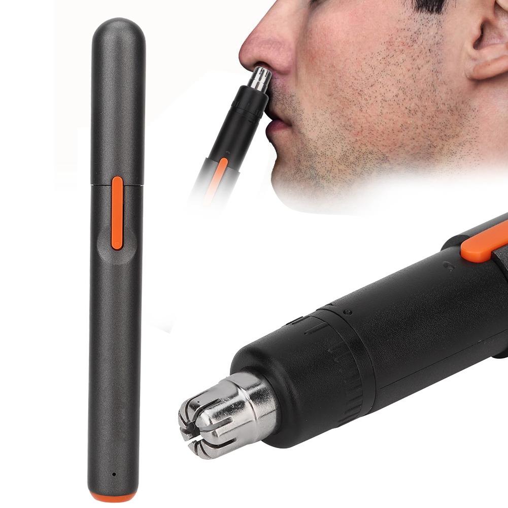 Pen Type USB Chargeable Eyebrow Nose Hair Trimmer Shaver Cutting Tool (Frosted Black)