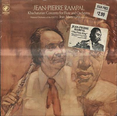 LP Record JEAN-PIERRE RAMPAL, ORCHESTRE NATIO - Concerto For Flute And Orchestra Y33906 Columbia, Odyss 1976 US Classical Used