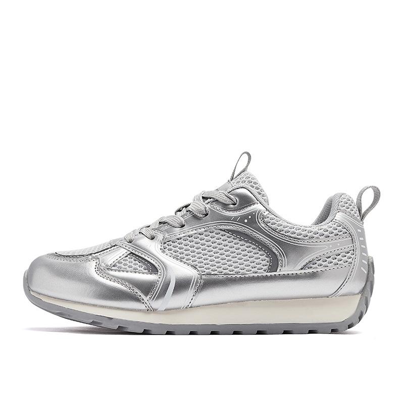 Augustine silver German training shoes women's 2025 new summer mesh sports casual shoes platform running board shoes