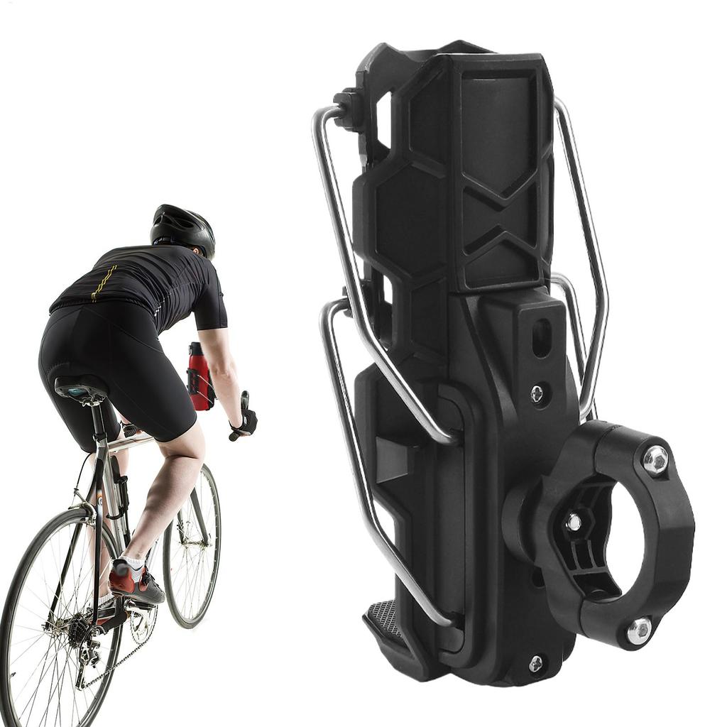 Motorcycle Cup Holder Adjustable Size Bicycles Frame Water Bottle Cage No Drill Drink Holder for 1.26-3.15 Inch Diameter Bottles
