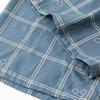 Summer men's cotton and silk pajama pants plaid home pants loose can be worn outside beach long pants youth artificial cotton