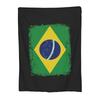 Brazil National Flag Blanket Soft Warm Flannel Throw Blanket Cover for Bed Living room Picnic Travel Home Couch