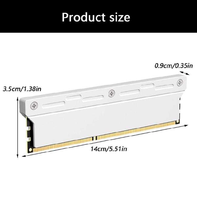 Cooling Heatsink for DDR5 DDR4 DDR3 Memory Heat Dissipation Lightweight Aluminum Cooling Dissipation Pad 140x35x9mm