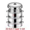 Stainless Steel Steamer fish steamed stuffed bun Rack Kitchen Tools Multilayered Insert With Holder instant pot steamer basket