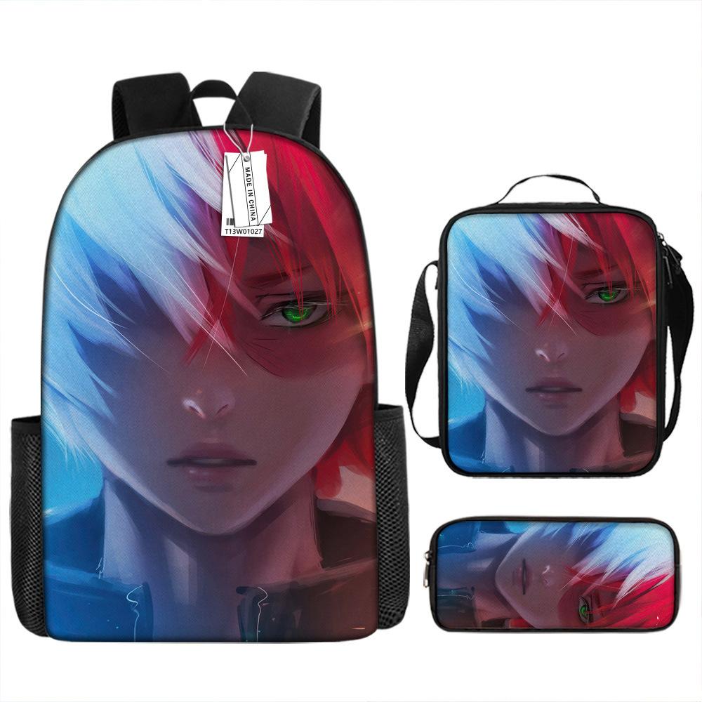

My Hero Academia My Hero Academia s new three-piece bag to reduce the burden and protect the spine for primary school students. Pencil case