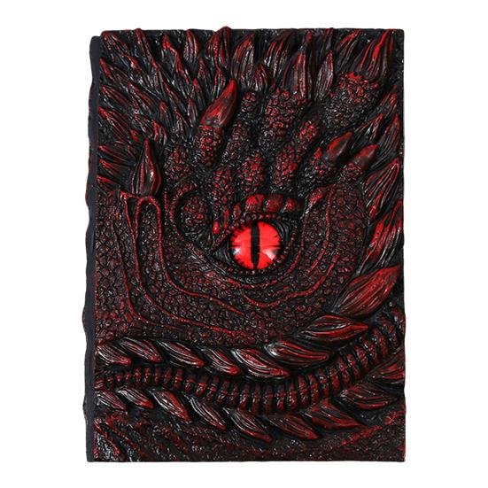 Dragon Eye 3D Embossed Journal Refillable Travel Notepad Vintage Blank Pages Notebook for Sketching Calligraphy