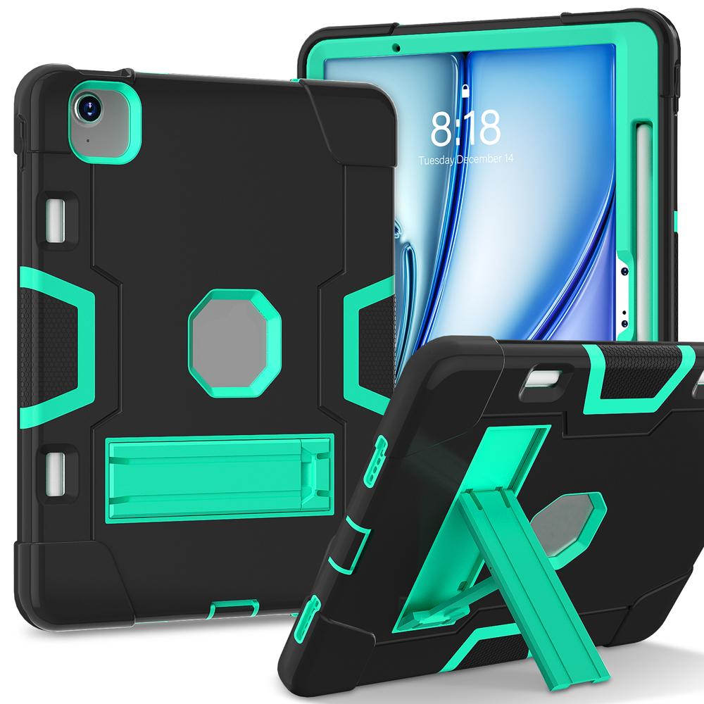 Shockproof Tablet Cases for 11.0  IPad Air11/Air 11 2025/2026 M3/M4 Case A2902/A2899 Cover Fundas TPU Silicone PC Stand Shell for iPad Air11 2024