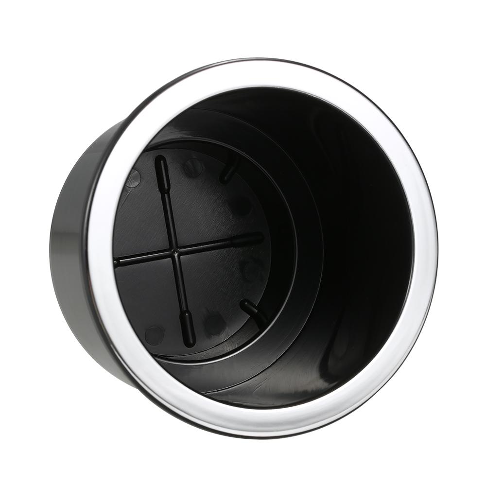 4 Pc Plastic Cup Holder Set Drop In Black   for Car Boat Marine