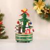 Christmas Carousel Rotating Wooden Music Box Wooden Children Gifts Musicbox  Festive Holiday Decor