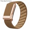 Nylon Fitness Band for Whoop 5.0 Strap for Whoop 5.0MG Woven Elastic Sports Strap with Gold/Silver/Rose Gold Metal Frame