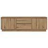 TV Stand with LED Lights Artisan Oak 160.5x41x50 Cm