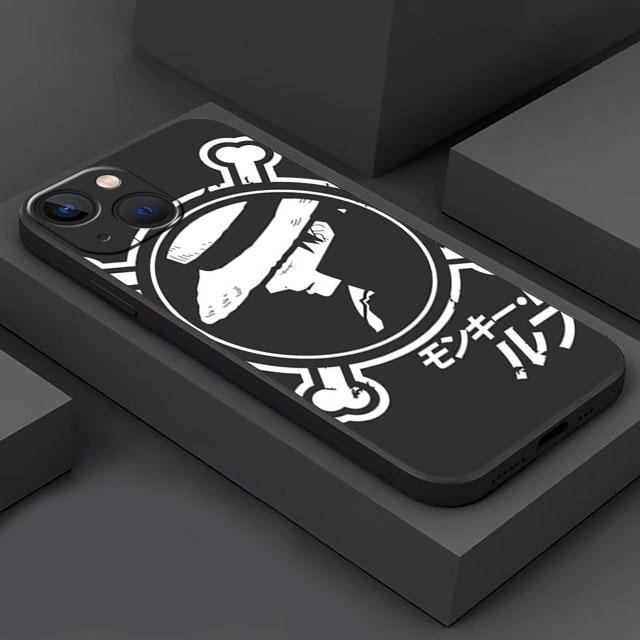 Silicone Phone Case for iPhone 8 14 Plus SE 6s 11 12 Mini XR 7 13 Pro Max Cases XS X 14 Pro Max 6 12pro Anime 1 Pieces Cover