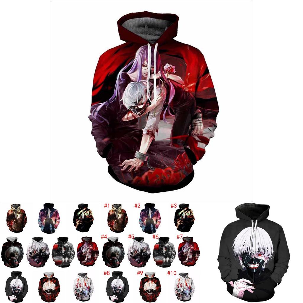 Sweatshirt Unisex Tokyo Ghoul Cosplay Sweater Capuche Sweat Pullover Hoodie