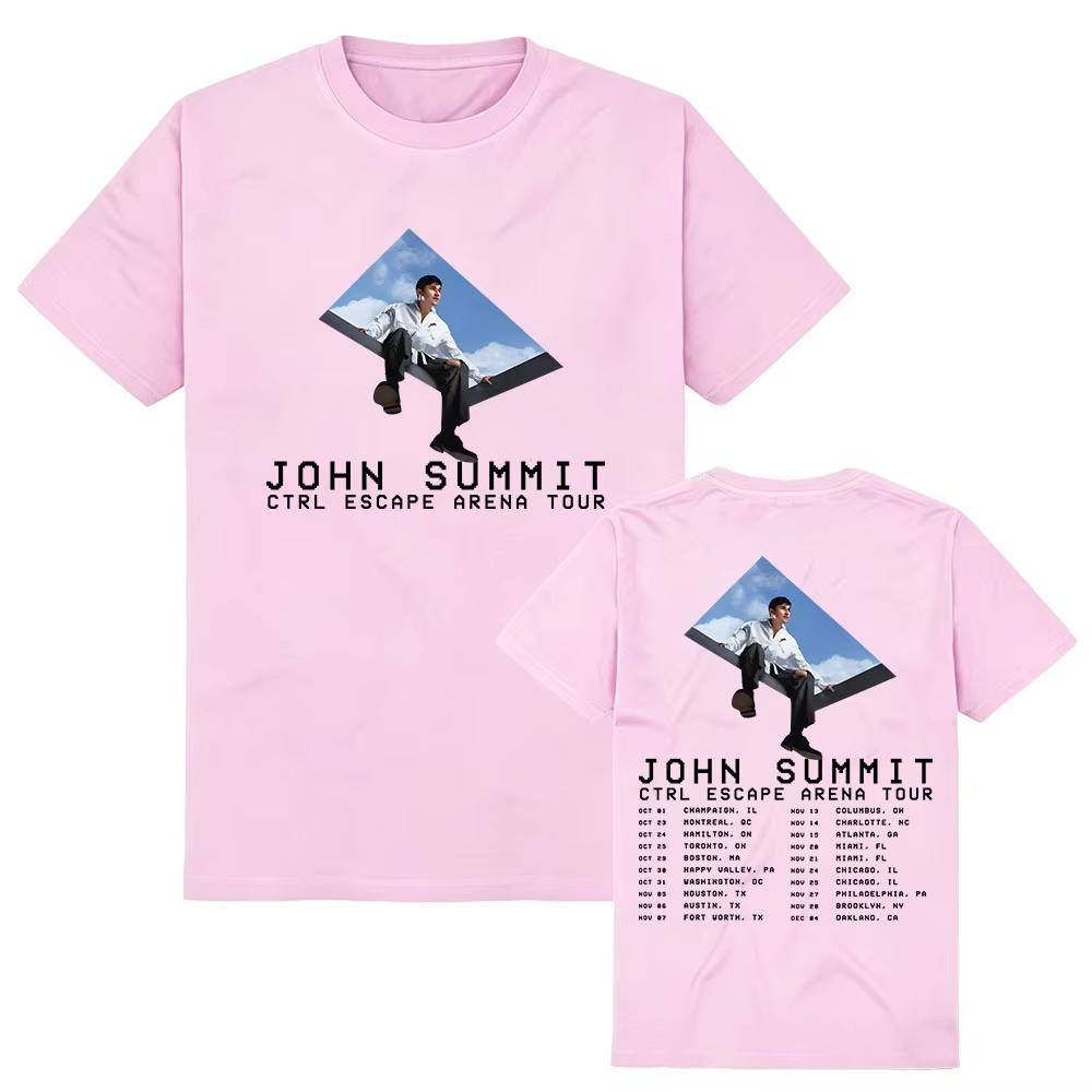 CTRL ESCAPE Tour 2026 Tee Singer JOHN SUMMIT Graphic T-shirt Unisex Streetwear Summer Cotton Soft Trendy Tshirt