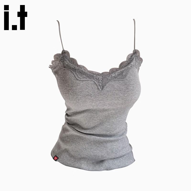 CHOCOOLATEit Women's Lace Trim Slim-Fit Camisole